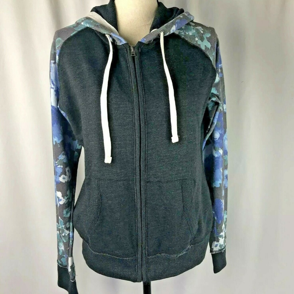 Aeropostale Womens Camo Floral sleeves Hoodie